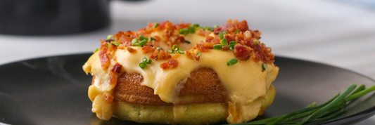 bacon egg cheese donut