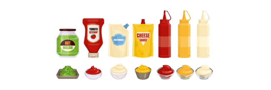 Types of sauce packaging
