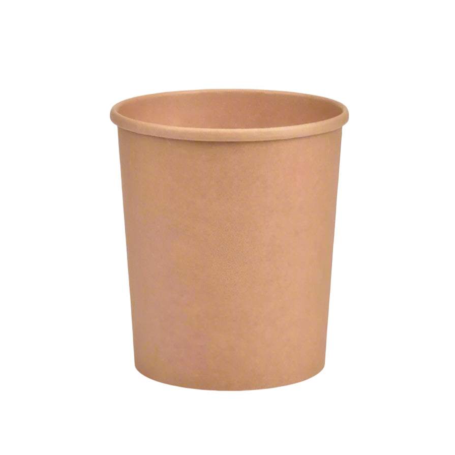 32 Oz Paper Soup Container | KRAFT | Bulk in Canada | Case of 500