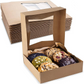 Kraft Paper Cookies Boxes with Transparent Window | Grease-Resistant | 200 BOXES/CASE