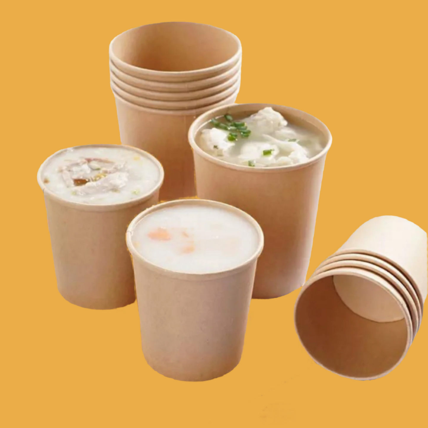 Eco-friendly Kraft Paper Soup