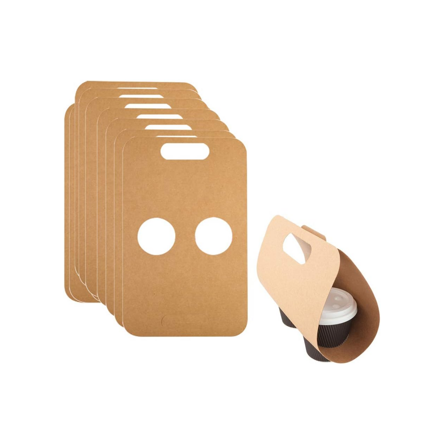 Kraft Paper Double Cup Holder