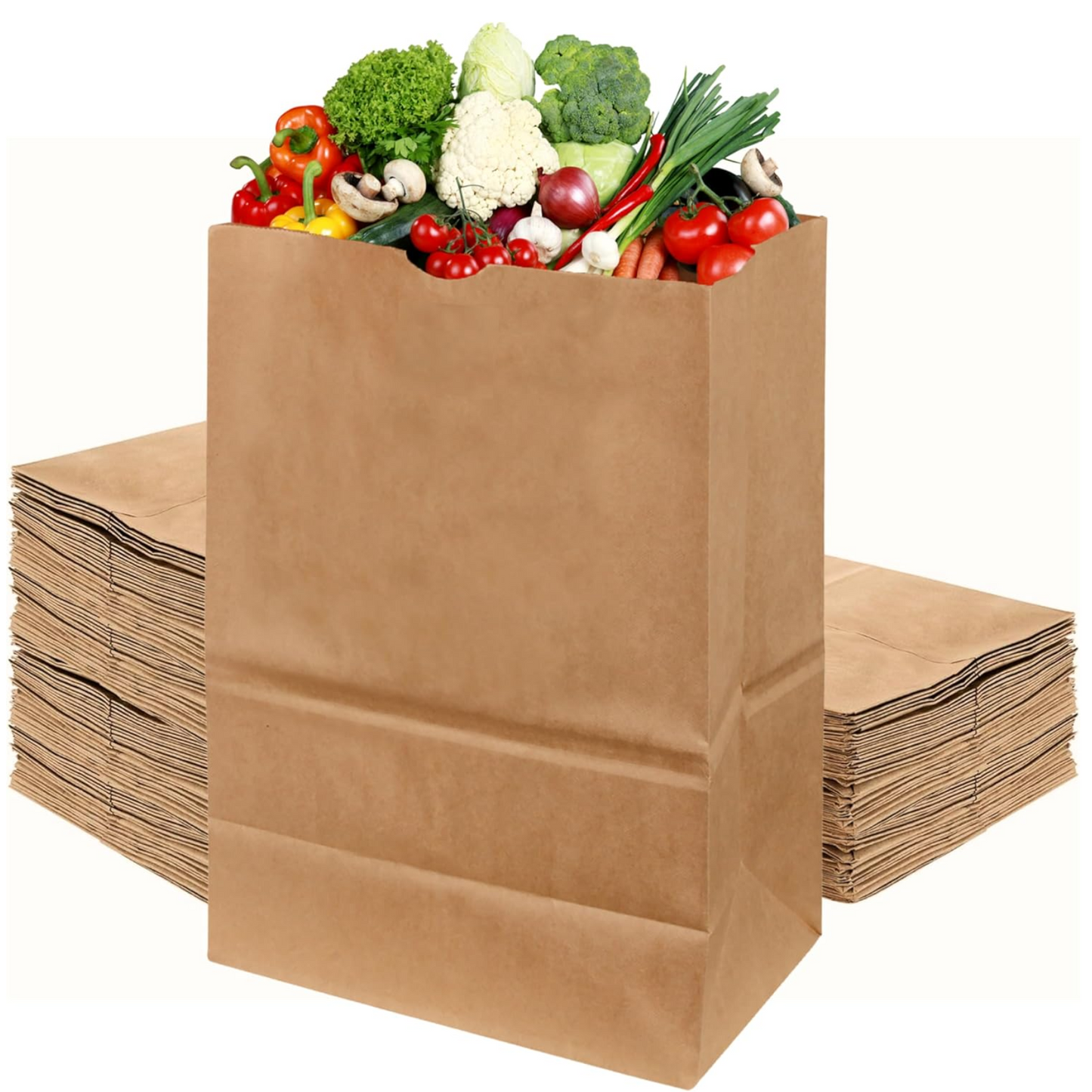 Kraft Square Bottom Paper Bags 50lbs