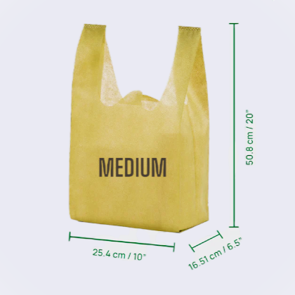Non-Woven Reusable Bag Size M | Shopping Bags for Boutiques, Retail, Supermarkets,...