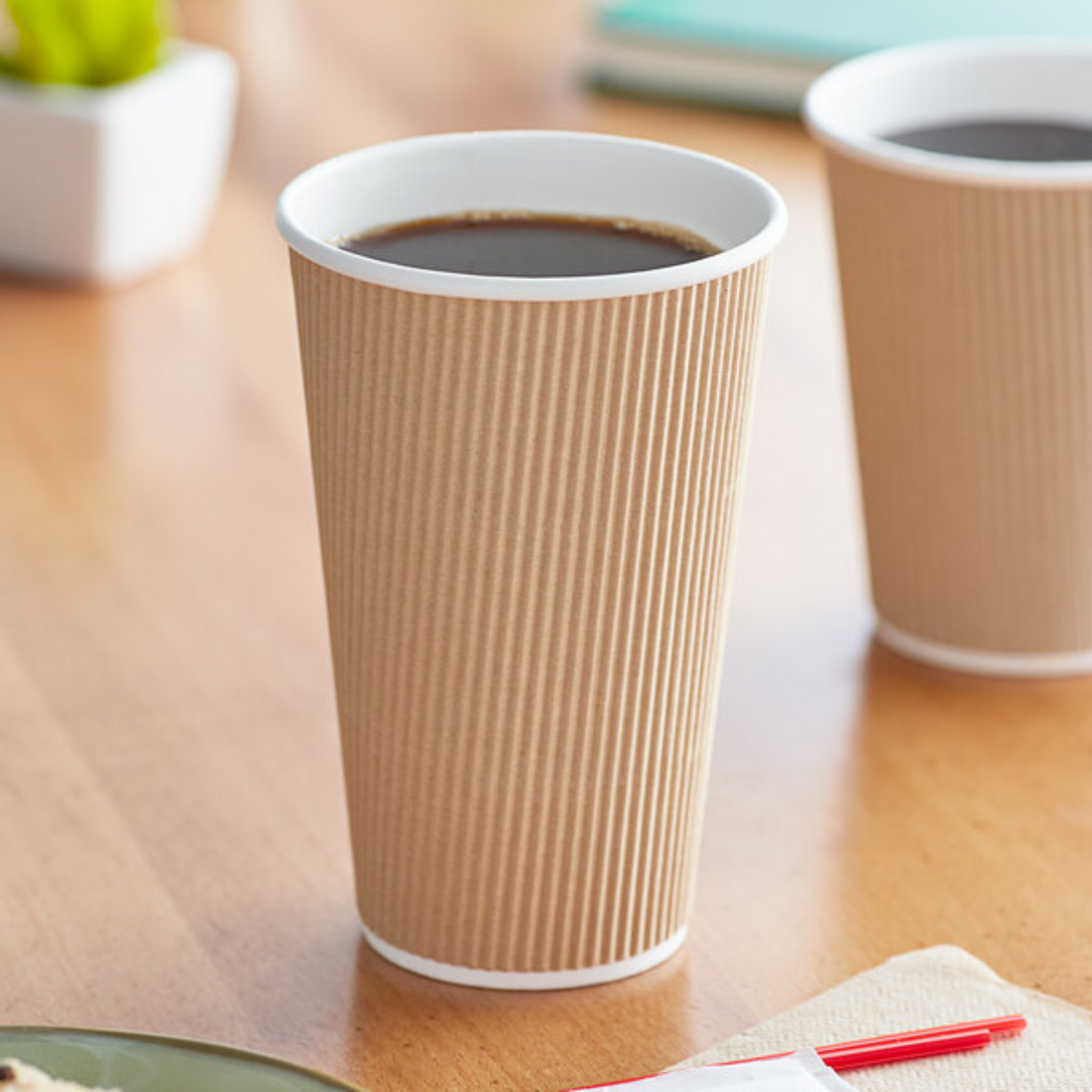 Ripple Insulated Kraft Paper Cup 16 oz