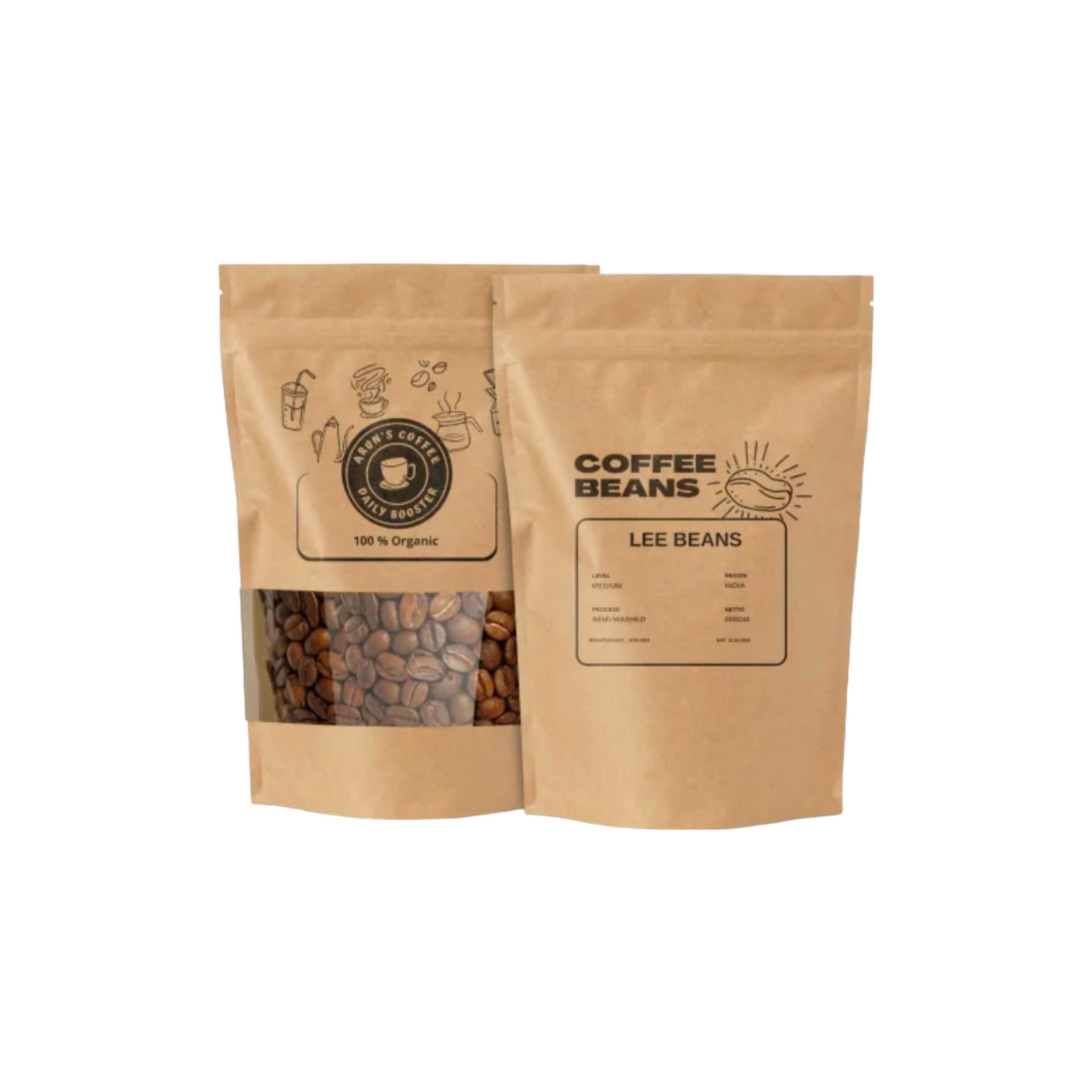Stand Up Pouches With Window Size 7 x 11 12 x 4 inches