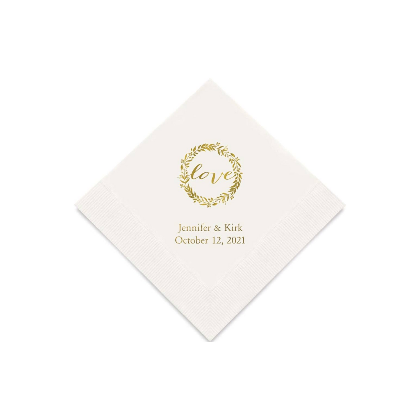 White 3-Ply Paper Dinner Napkins 1/4 Fold