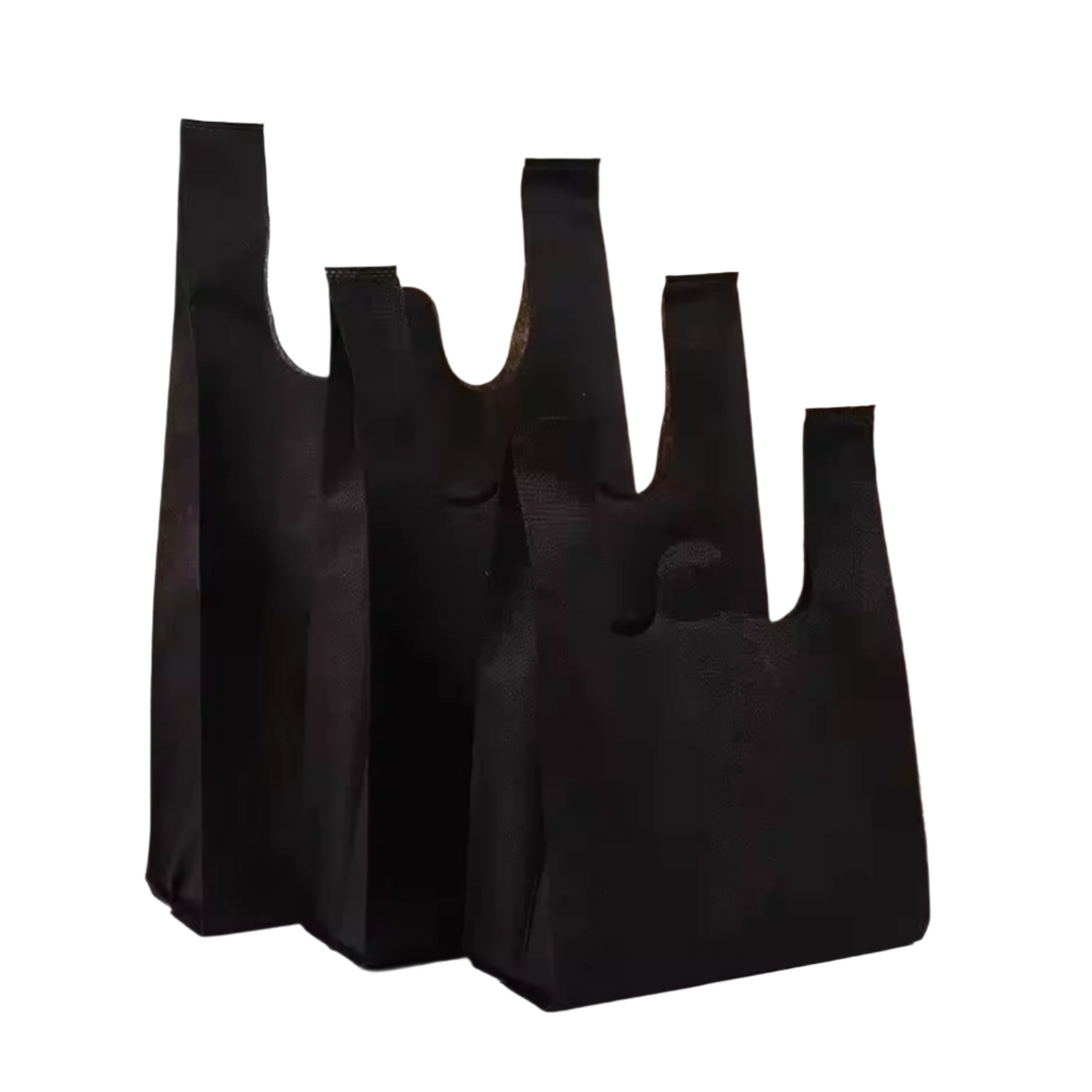 Black Non Woven Reusable Bags | Size S, M, L | For Supermarkets, Retail, Grocery Stores