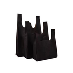 Black Non Woven Reusable Bags | Size S, M, L | For Supermarkets, Retail, Grocery Stores