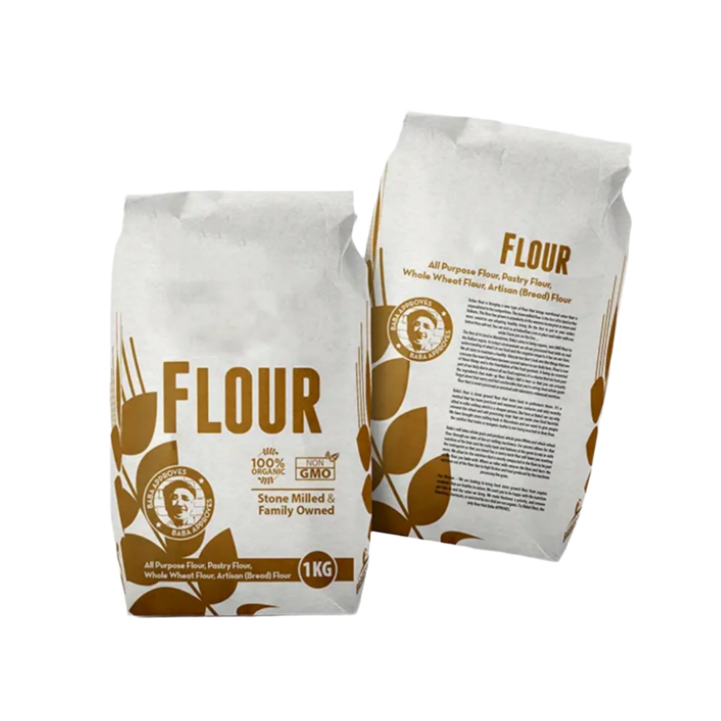 Custom Logo Flour Bags | Wholesale | Low MOQ 5000 | Size 1-2-5-10 Kg