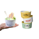 Custom Logo Ice Cream Sets | Cups & Spoon | Wholesale Price in Canada