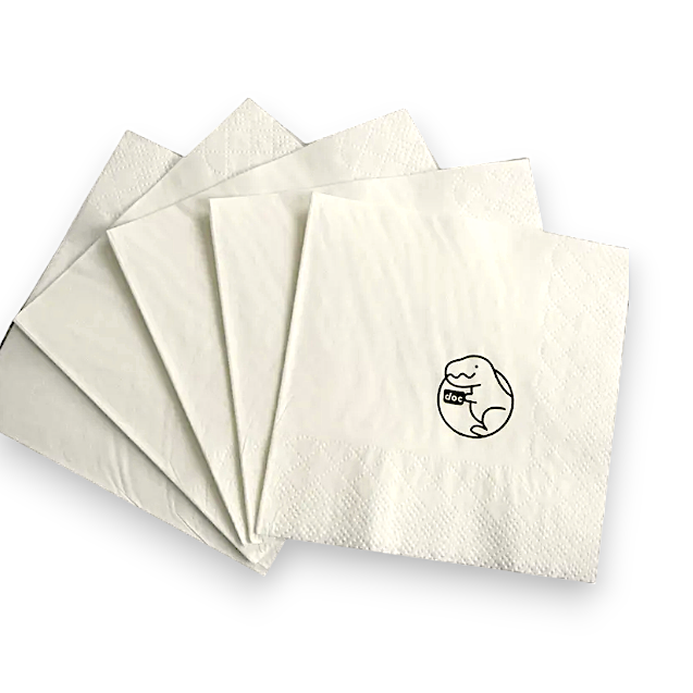 Custom Logo Paper Napkin | 1/4 Fold & 1/8 Fold | Low MOQ
