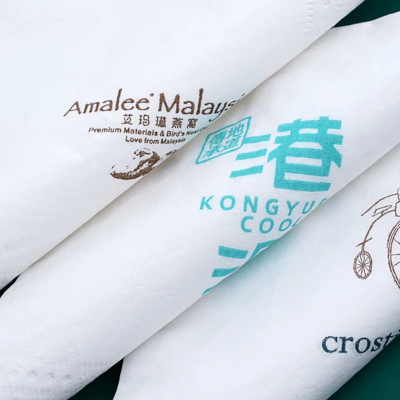 Custom Logo Paper Napkin | 1/4 Fold & 1/8 Fold | Low MOQ