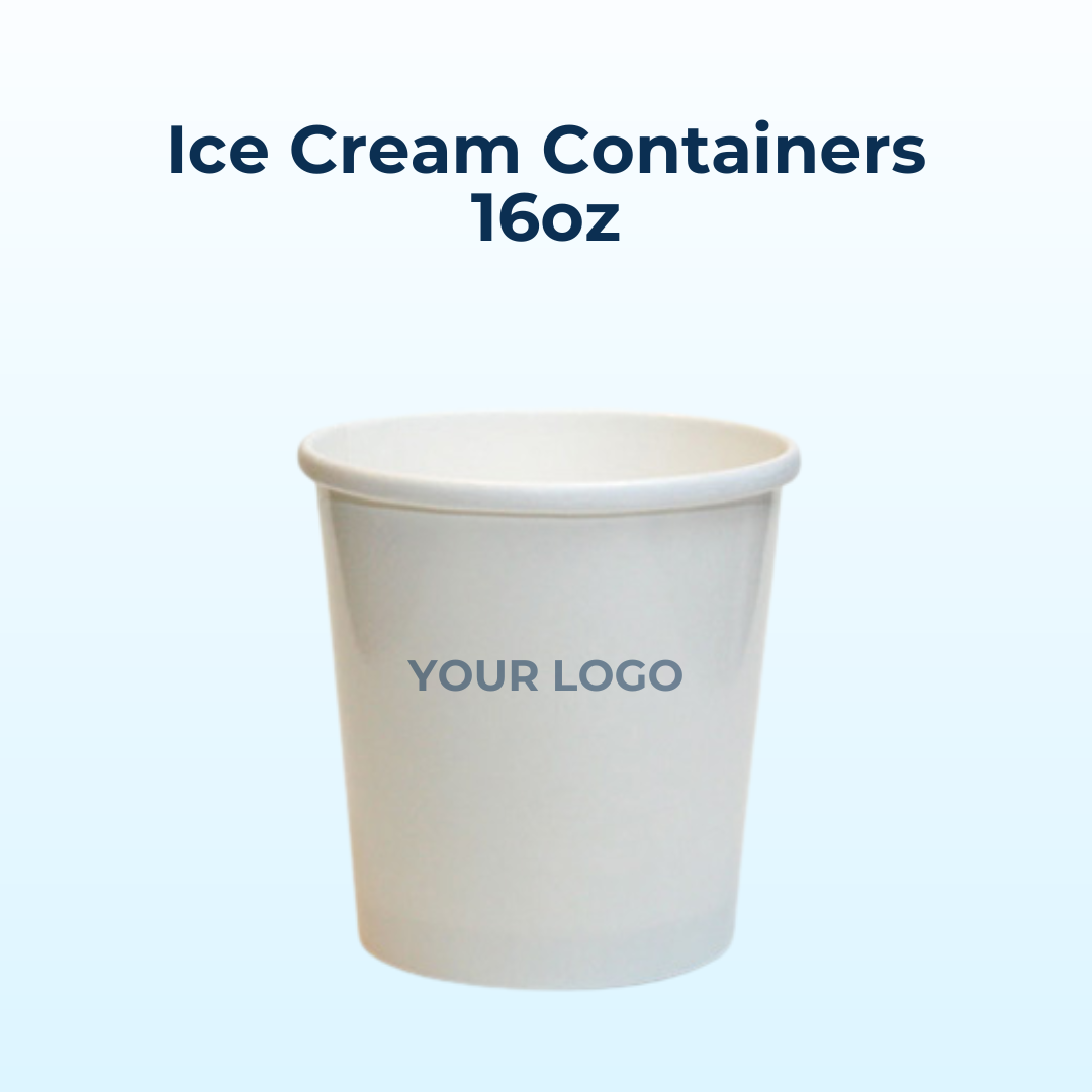Custom Logo Ice Cream Sets | Cups & Spoon | Wholesale Price in Canada