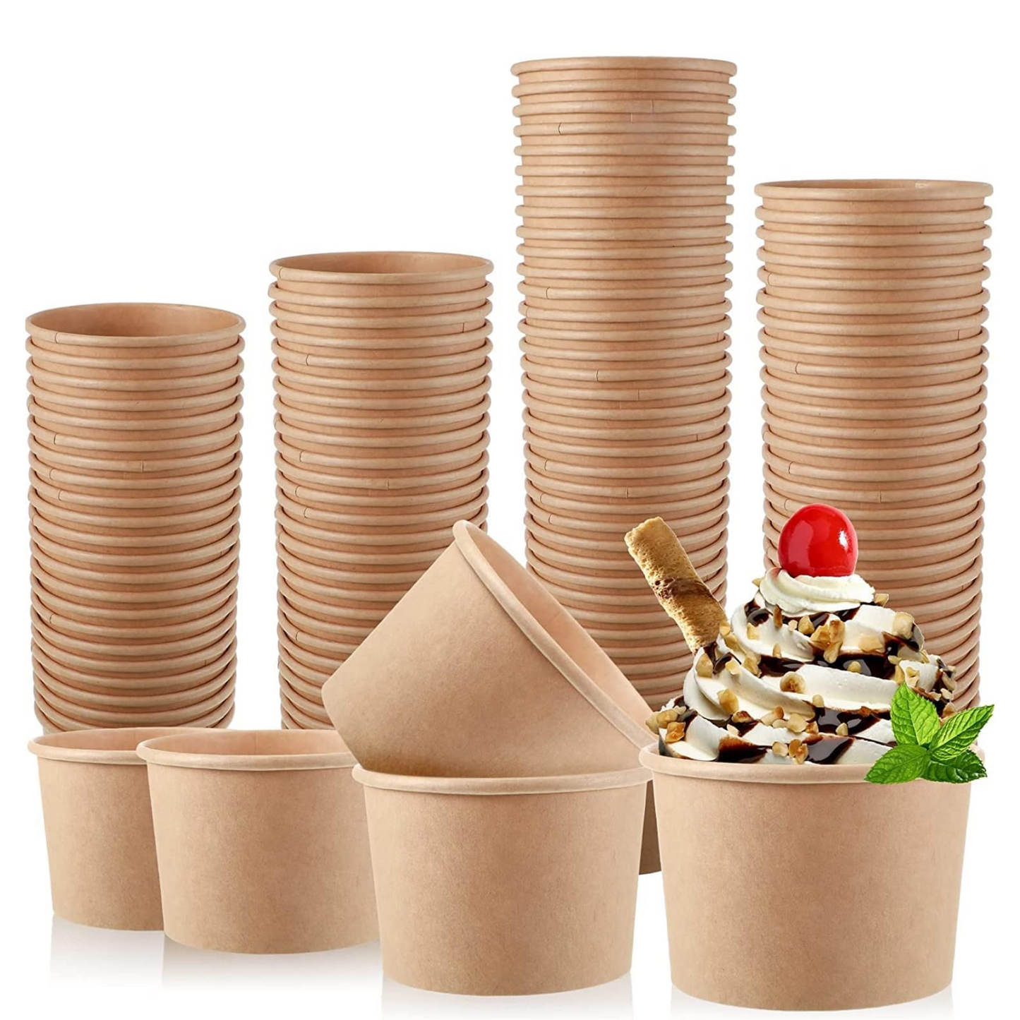 Ice Cream Paper Cups 8 Oz | Wholesale Pricing in Canada | CASE OF 500