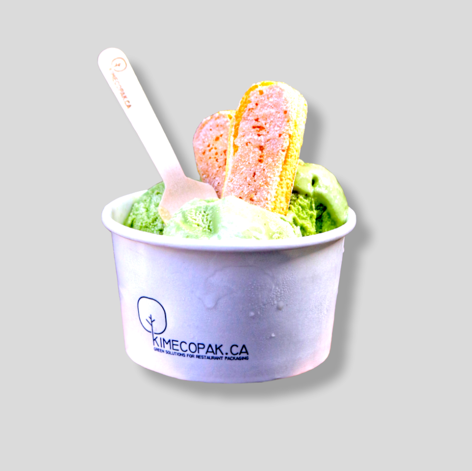 Custom Logo Ice Cream Sets | Cups & Spoon | Wholesale Price in Canada
