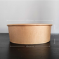 Kraft Paper Food Bowl with Lids 44 Oz l To Go Salad, Ramen Food Containers