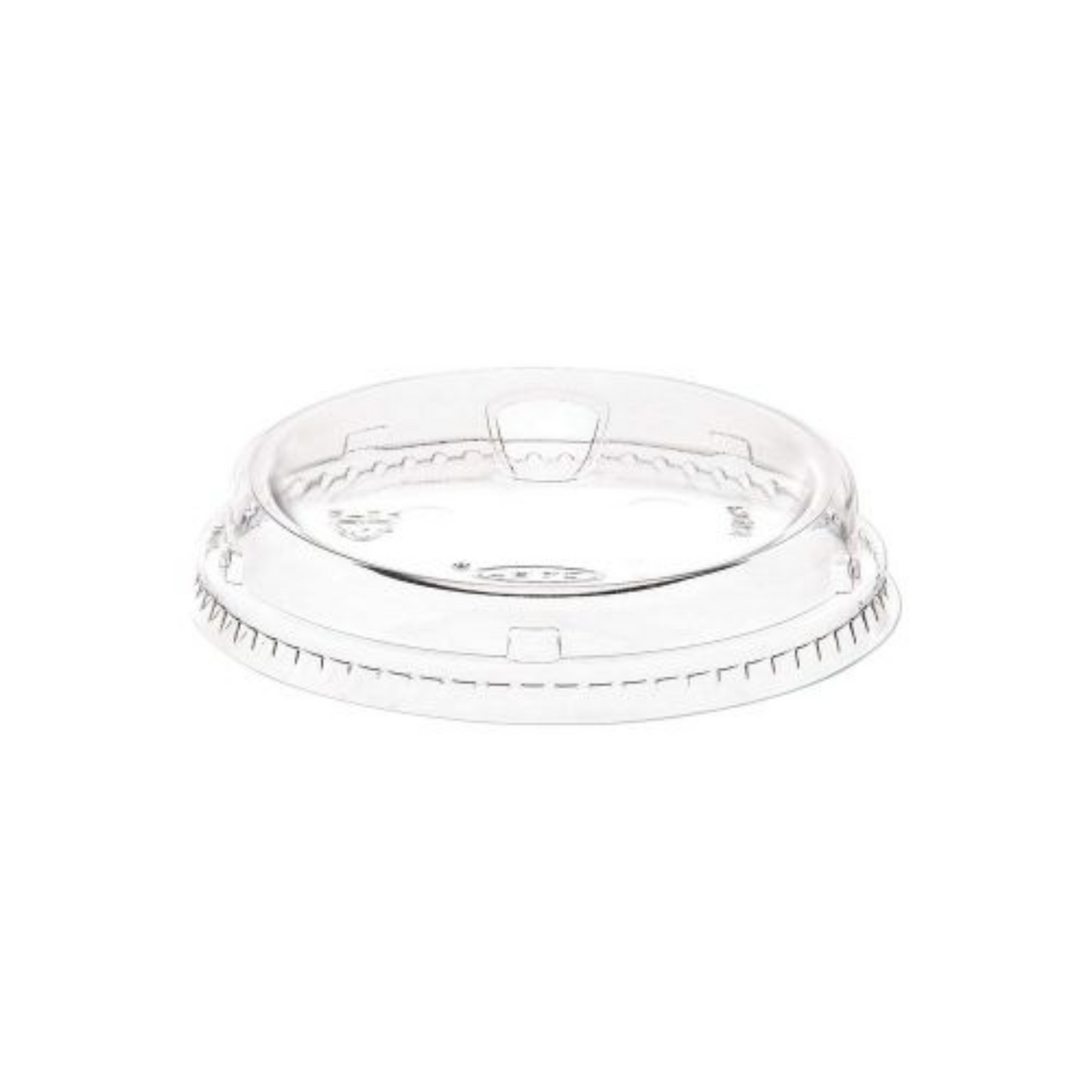 Strawless Sip PLA Lid For 12/16/24OZ Cold Beverage Cup | 98 mm