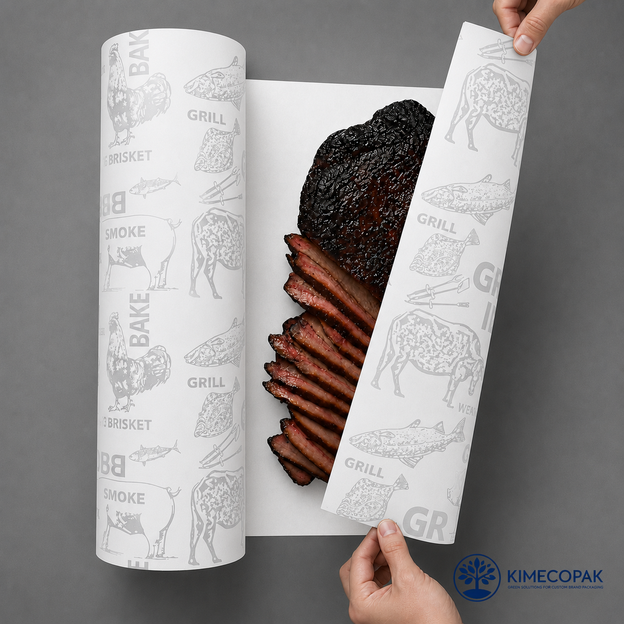 White Butcher Paper Roll | Custom Logo White Butcher Paper Full Sizes