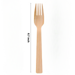 Bamboo Disposable Fork 6.7 inch | Wholesale in Cananda | 10.000Pcs/Box