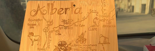 Alberta Shaped Cutting Board: A Unique Handcrafted Gift That Celebrates Local Pride