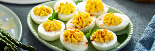 Sesame-Soy Deviled Eggs