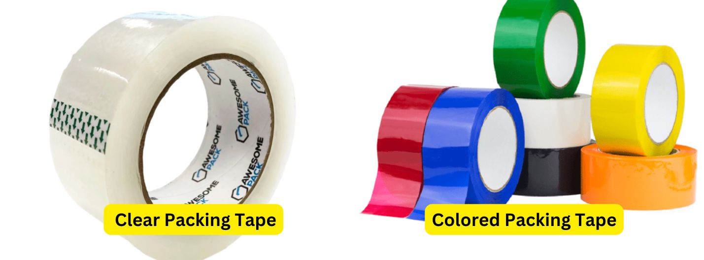 Comparison Between Clear vs Colored Packing Tape for the Best Business ...