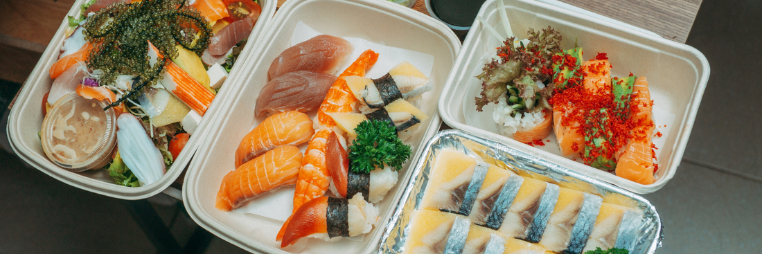 Custom Logo Printing on Sushi Trays