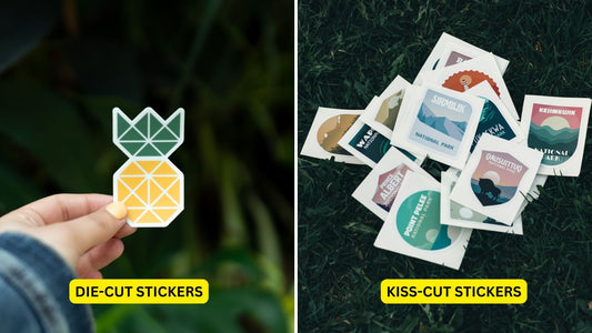 Die-cut Stickers vs. Kiss Cut Stickers: Choosing the Right Sticker for Your Brand