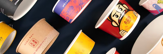 custom paper poke bowl containers