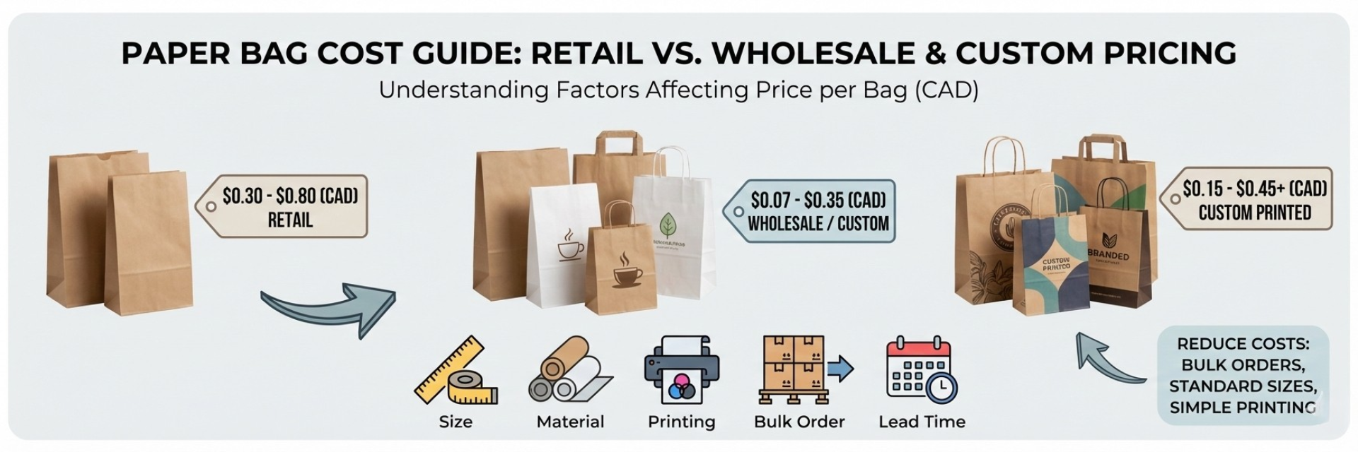 How Much Do Paper Bags Cost? Retail vs Wholesale Pricing Guide – KimEcopak