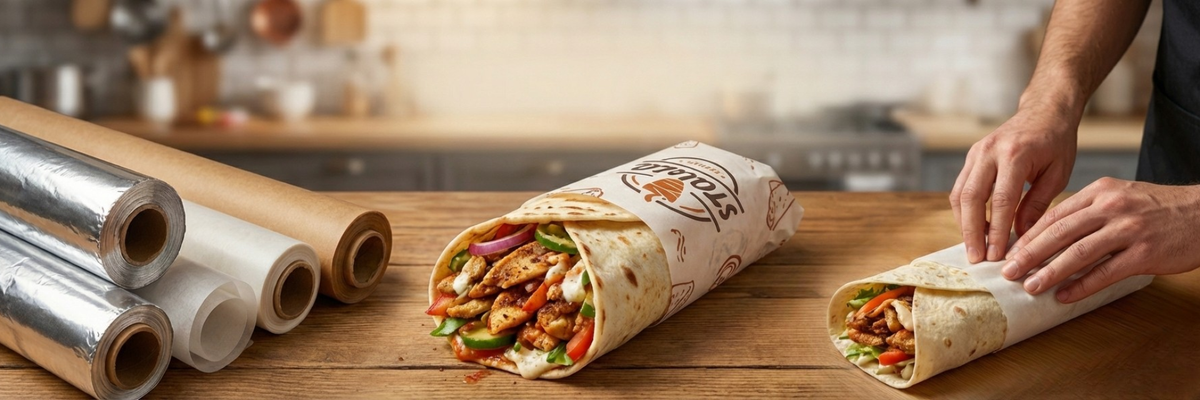 Shawarma Wrapping Paper Wholesale and Custom Printing Solutions – KimEcopak