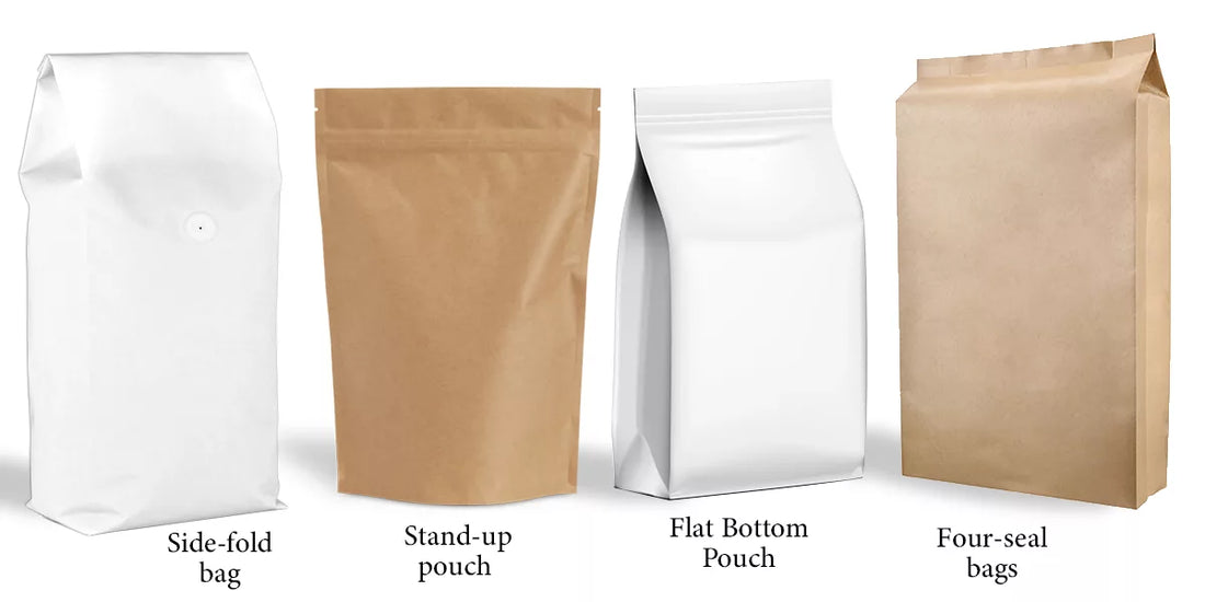 Types of Common Coffee Bags? Dimension Chart of Size Coffee Bags