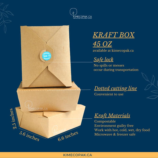 THE BEST ECO-FRIENDLY PACKAGING OPTIONS FOR RESTAURANTS / LES MEILLEURES OPTIONS D'EMBALLAGE ÉCOLOGIQUE POUR LES RESTAURANTS
