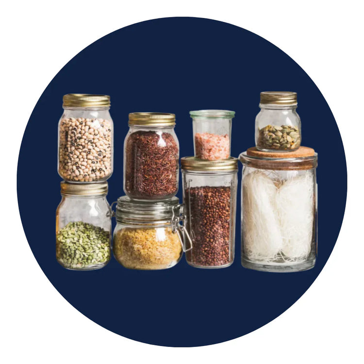 banner CUSTOM GLASS JAR & JUGS