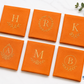 Custom Logo Orange Napkins with Low MOQ – Professional Branding Made Affordable