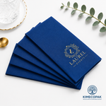 Custom Blue Napkins with Logo | Premium Personalized Paper Napkins