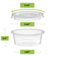 1.5 Oz Clear Portion Cups with Lids