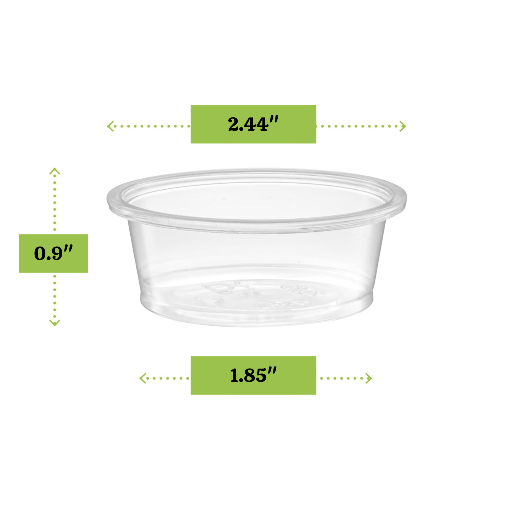 1.5 oz Clear Portion Cups without lids