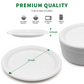 Disposable Round Sugarcane Fiber Plates | 6'' /9'' / 10'' | Wholesale Pricing in Canada