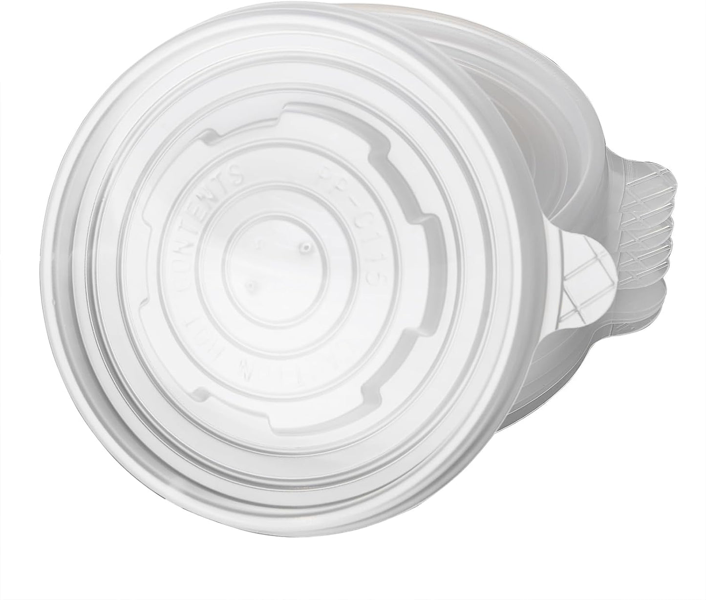 Clear Lids for Paper Soup Containers 115MM | Compatible with 12 Oz / 16Oz / 24Oz / 32 Oz | 500 LIDS/CASE