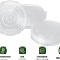 Clear Lids for Paper Soup Containers 115MM | Compatible with 12 Oz / 16Oz / 24Oz / 32 Oz | 500 LIDS/CASE