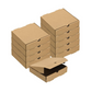 12 x 12 Inch Corrugated Cardboard Pizza Boxes