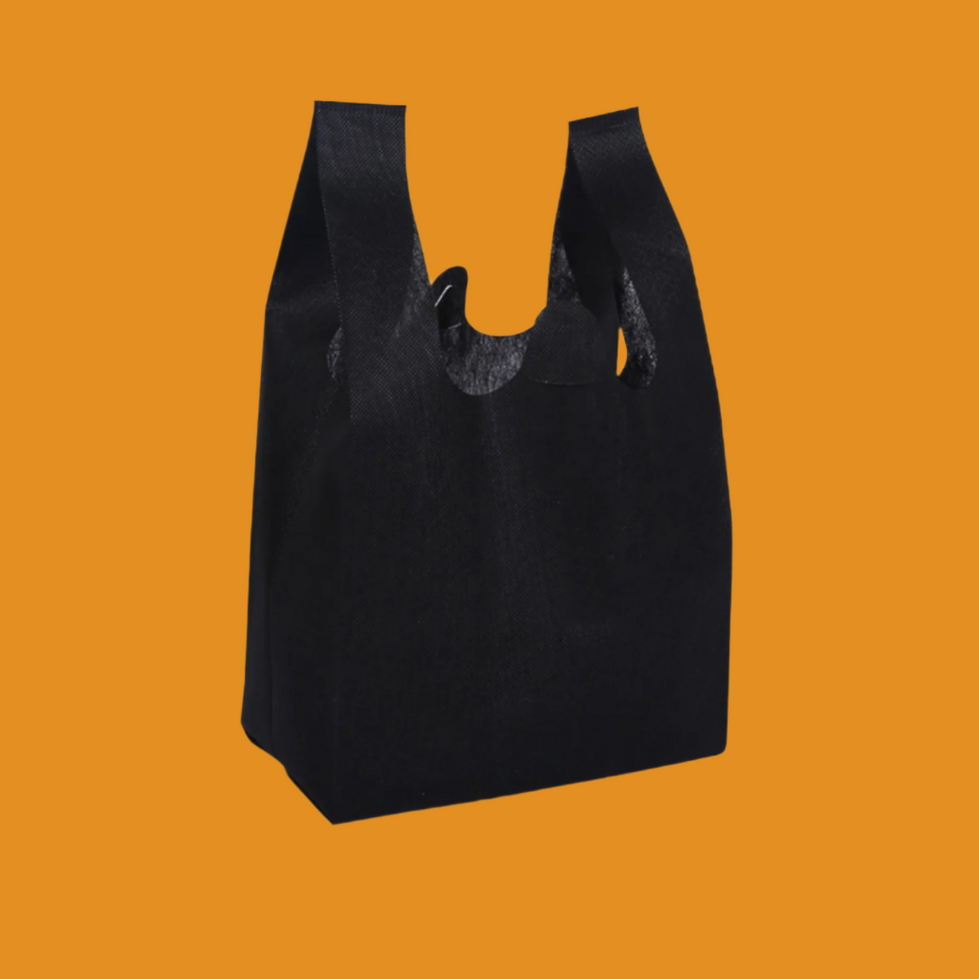 12" x 7" x 23" Black Non Woven Bags Large