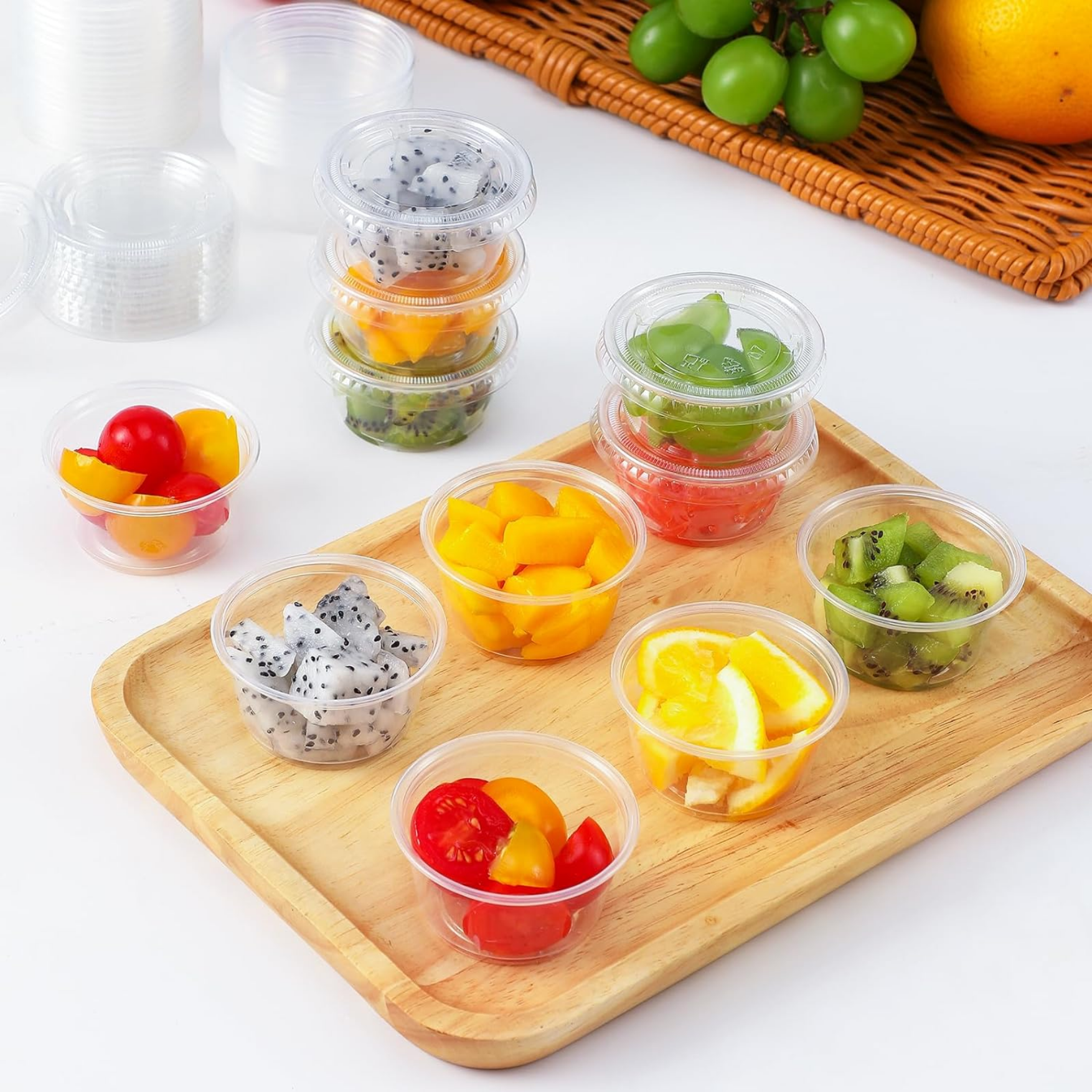 2500 SET 2 Oz Portion Cups with Lids