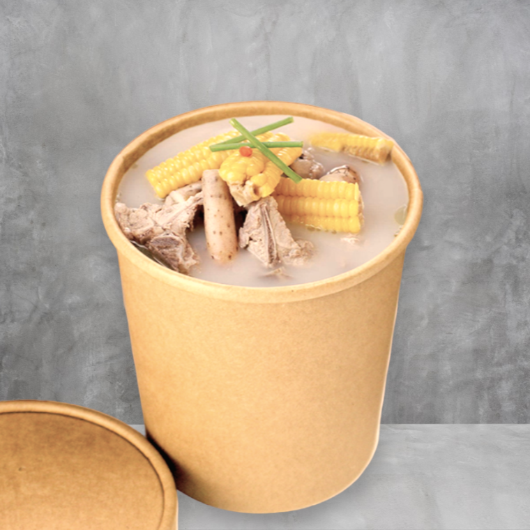 Container Powder Soup PAPER SOUP CONTAINER – KimEcopak