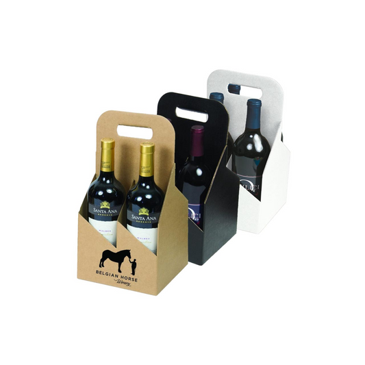 4 Pack Cardboard Beer Bottle Carrier