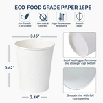 White Paper Hot Cups Supplier Fullsize - 8/10/12/16 oz