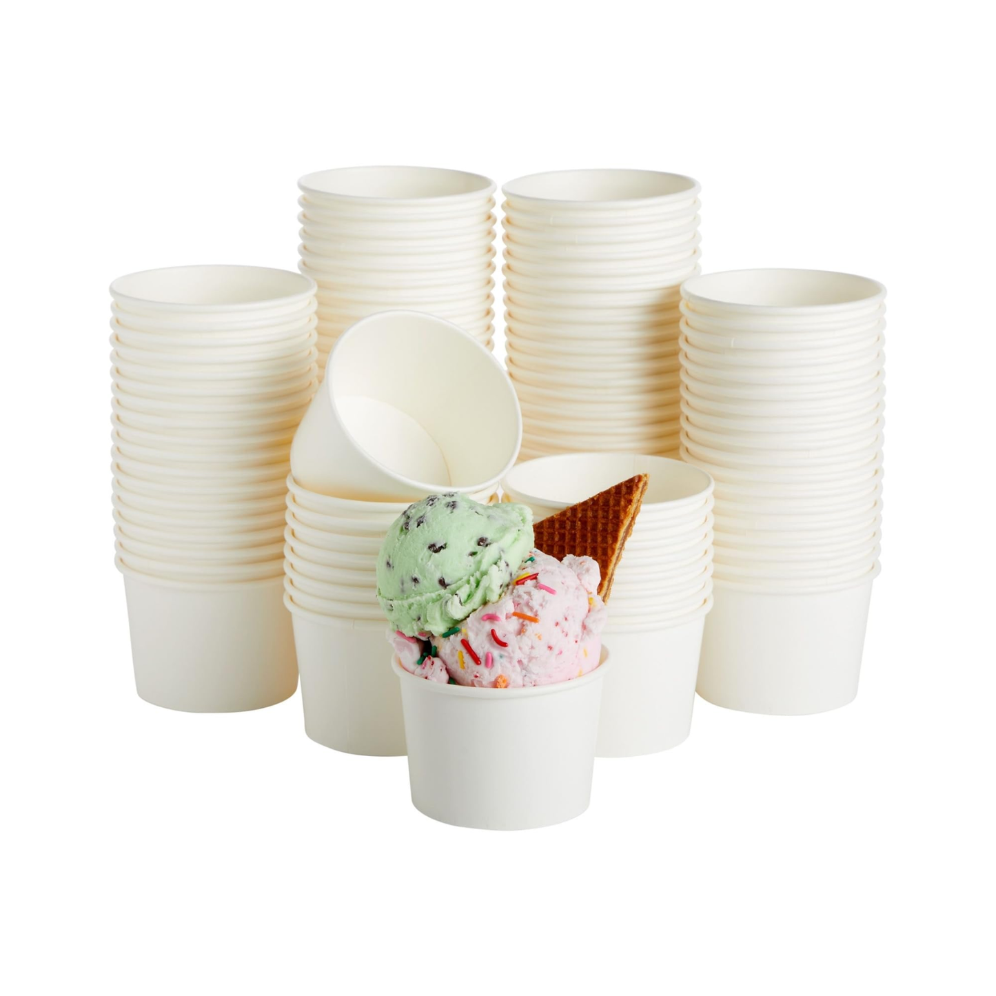 Ice Cream Paper Cups 8 Oz, 12 Oz | Wholesale Pricing | For Ice Cream Shops, Dessert Parlors