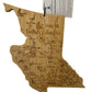 Destination British Columbia Cutting Board Perfect for Kitchen & Décor